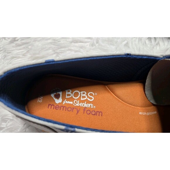 Bobs For Dogs Skechers Dog Print Memory Foam Canvas Flat Slip On Sneaker Size 9 - Picture 5 of 9